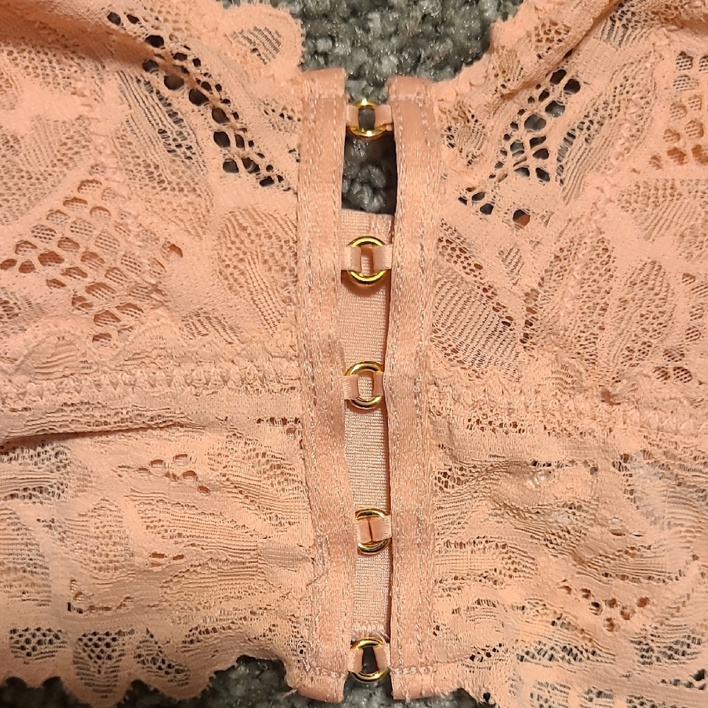 AERIE Lace Bralette in Peach - Picture 2 of 7